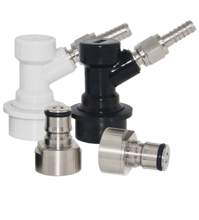 Keg Coupler Adapter Kit With Ball lock disconnects