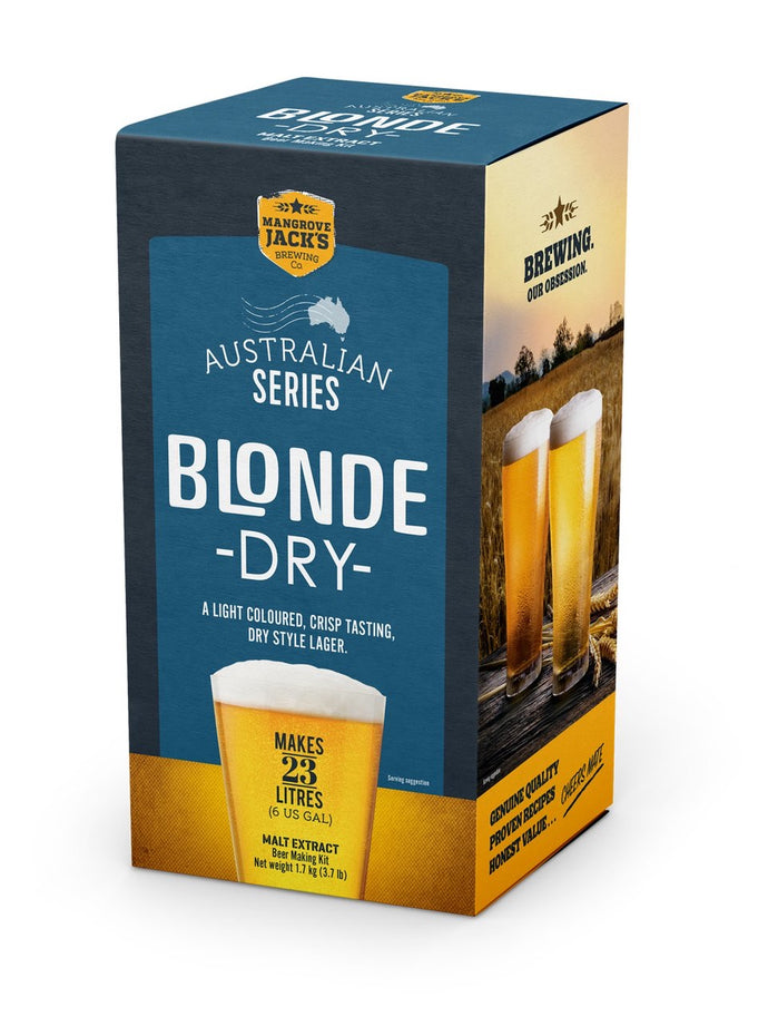 Mangrove Jack’s Australian Brewer’s series - Blonde Dry - Extract (Makes 23 Litres)