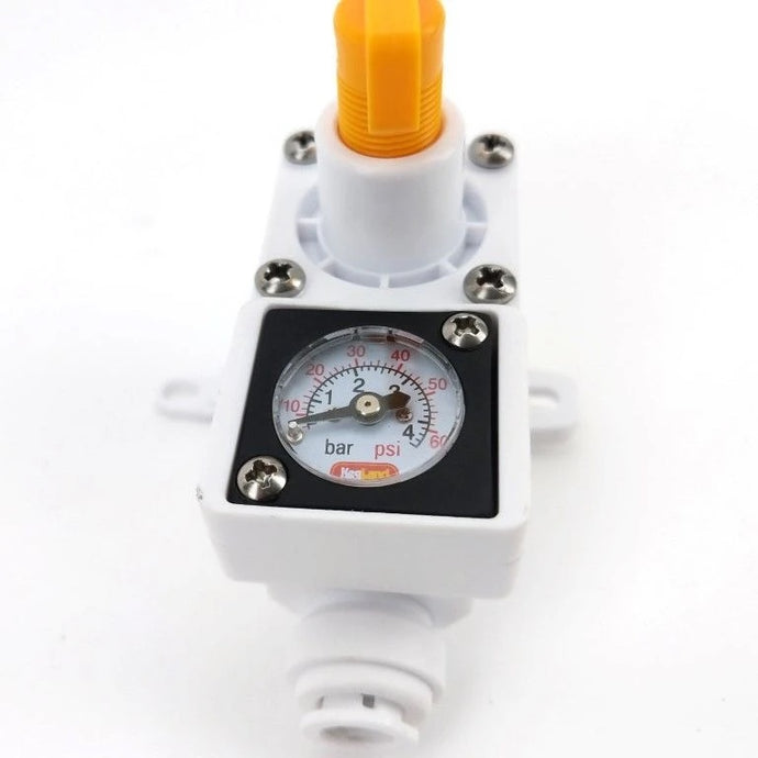 Duotight - In-line Regulator - With Integrated  Gauge For Water or Gas - 8MM (5/16