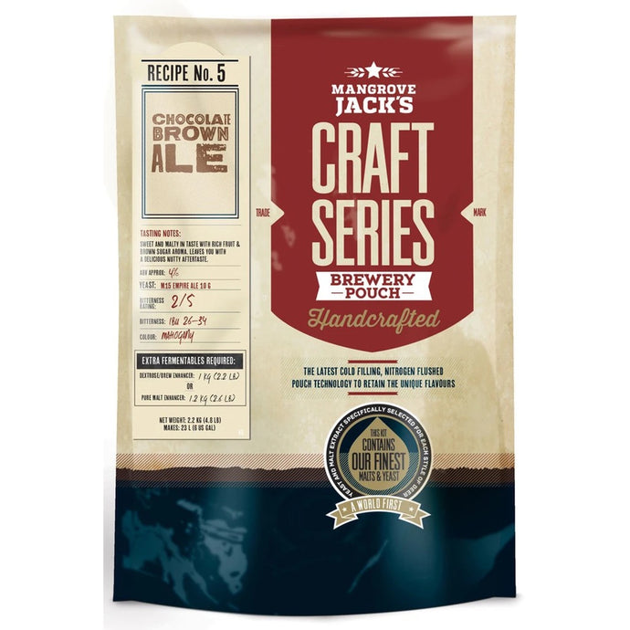 Mangrove Jack’s Australian Brewer’s Craft Series Chocolate Brown Ale Kit - Extract (Makes 23 Litres)